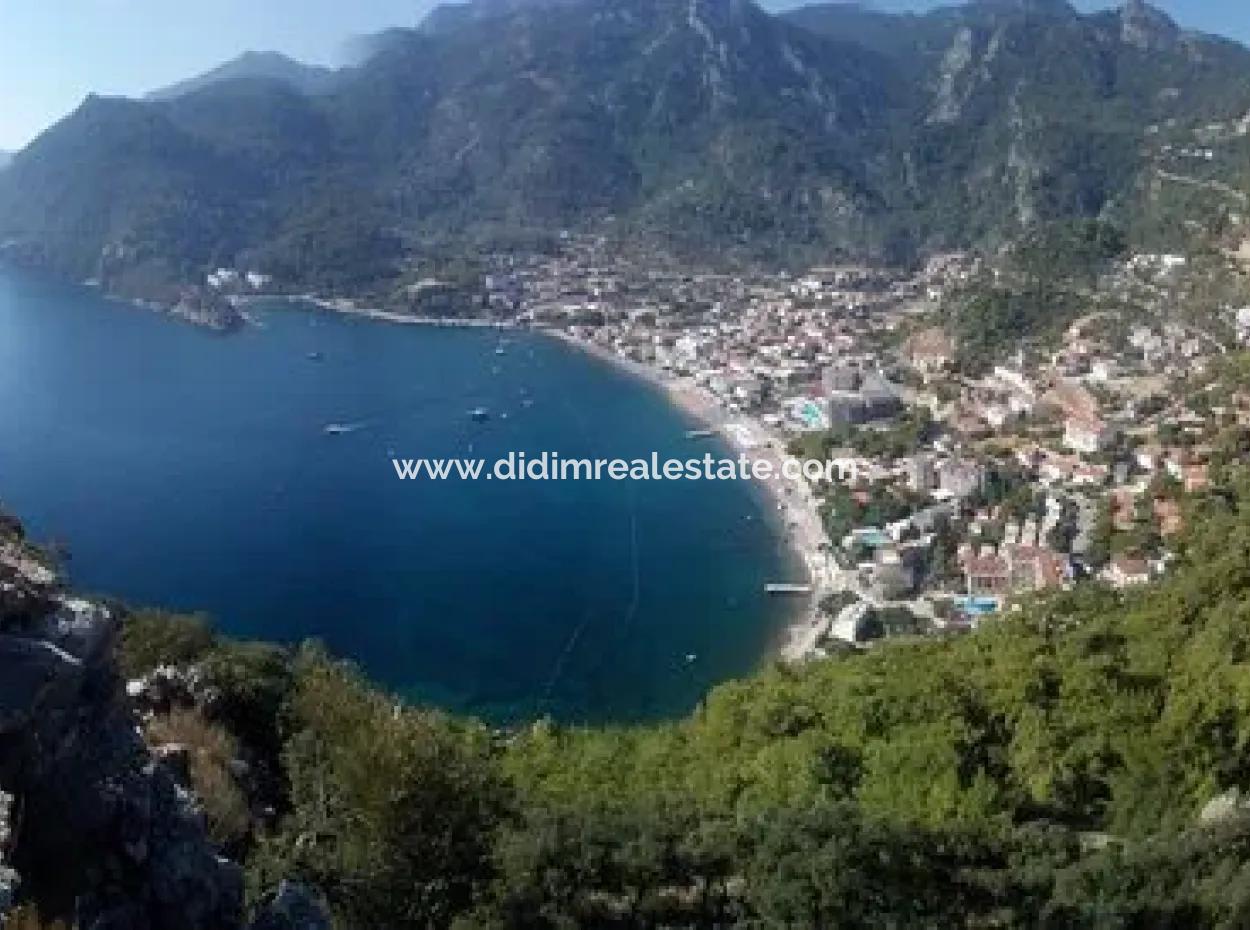 3200M2 Grundstück Mit Meerblick Zum Verkauf, Geeignet Für Den Bau Von 6 Villen In Der Bucht Von Turunc In Marmaris