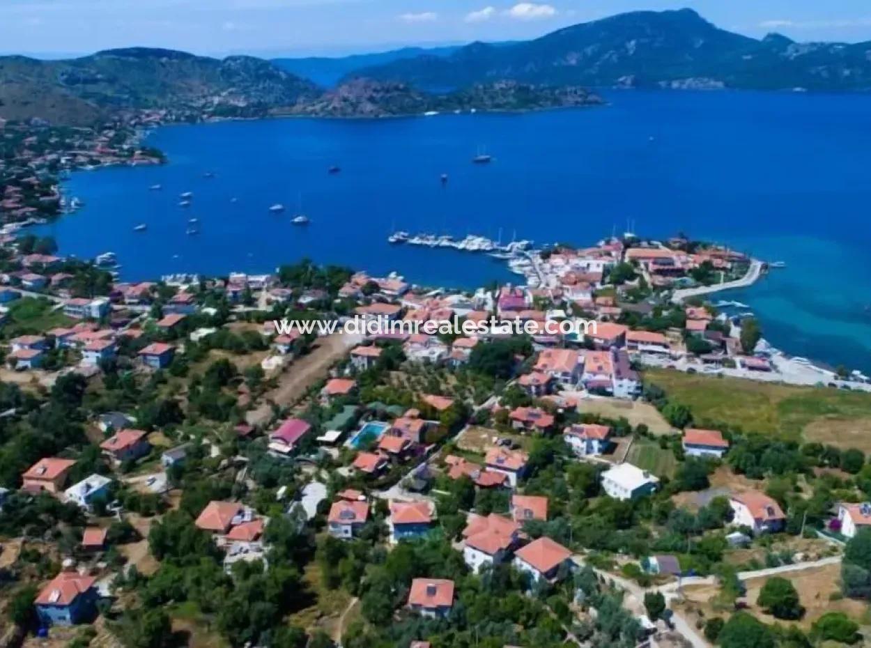 3 Zimmer 1 Wohnzimmer 140M2 2 Villen Zum Verkauf Mit Pool Mit Herrlichem Meerblick Im Viertel Selimiye Im Bezirk Marmaris