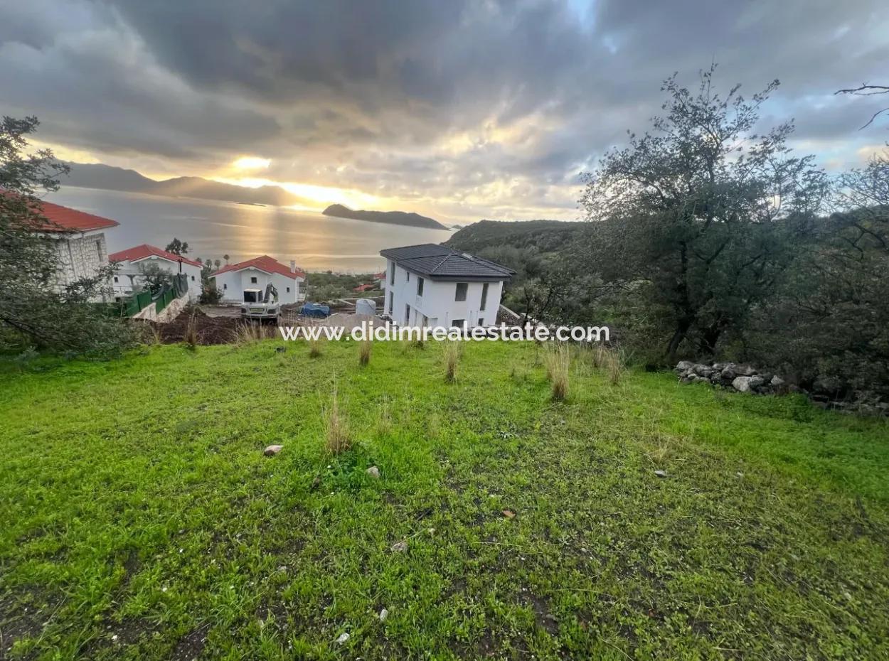 800M2 Land For Sale In Marmaris Söğüt Village With Sea View 2 Villas Zoned Or Suitable For Hotel Construction