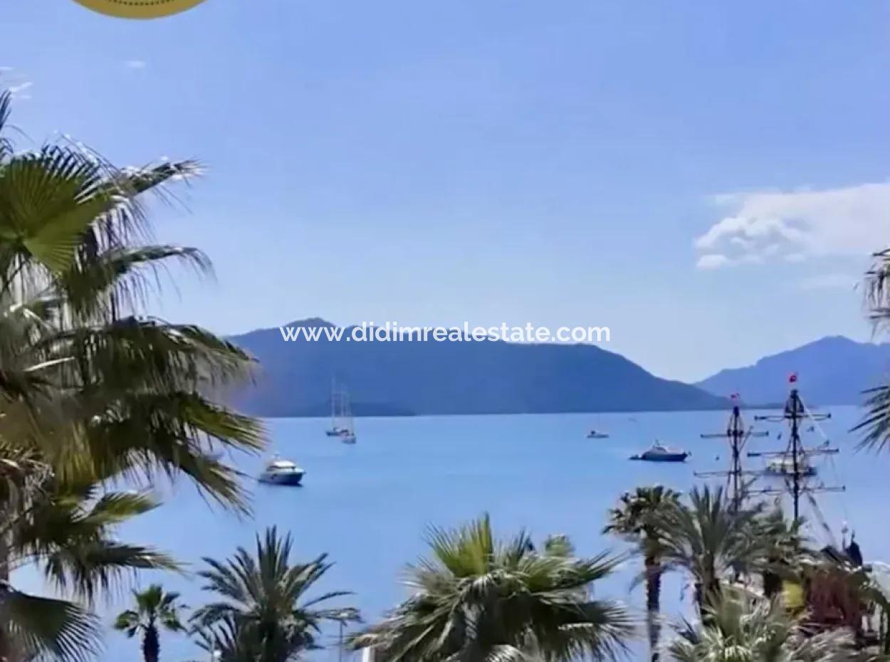 2 Rooms 1 Living Room 106M2 Mansion Apartment For Sale In A Magnificent Location By The Sea In The Center Of Marmaris