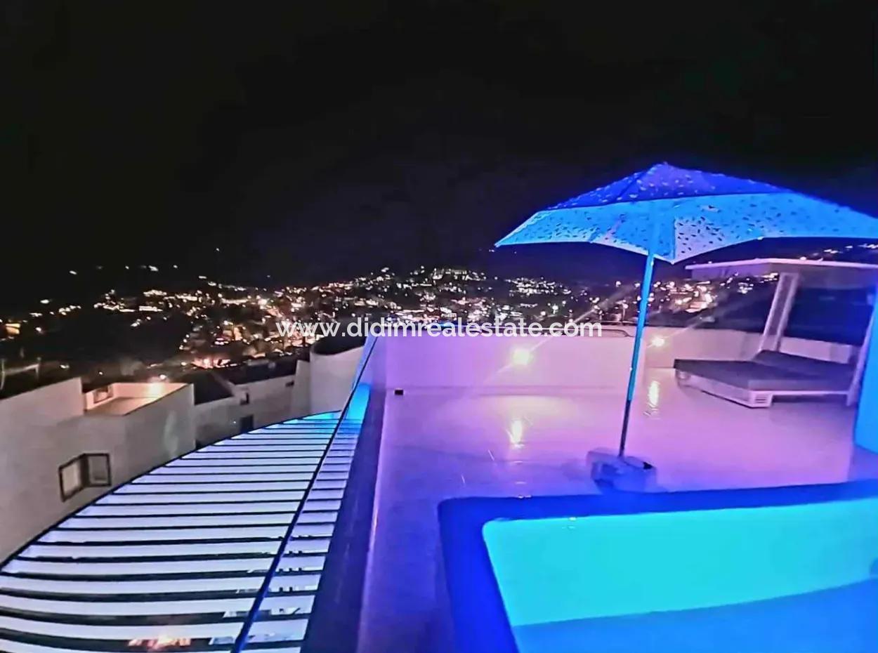 A Detached Villa For Sale With A Magnificent Sea View Swimming Pool In Kalkan Is A Custom-Made Villa