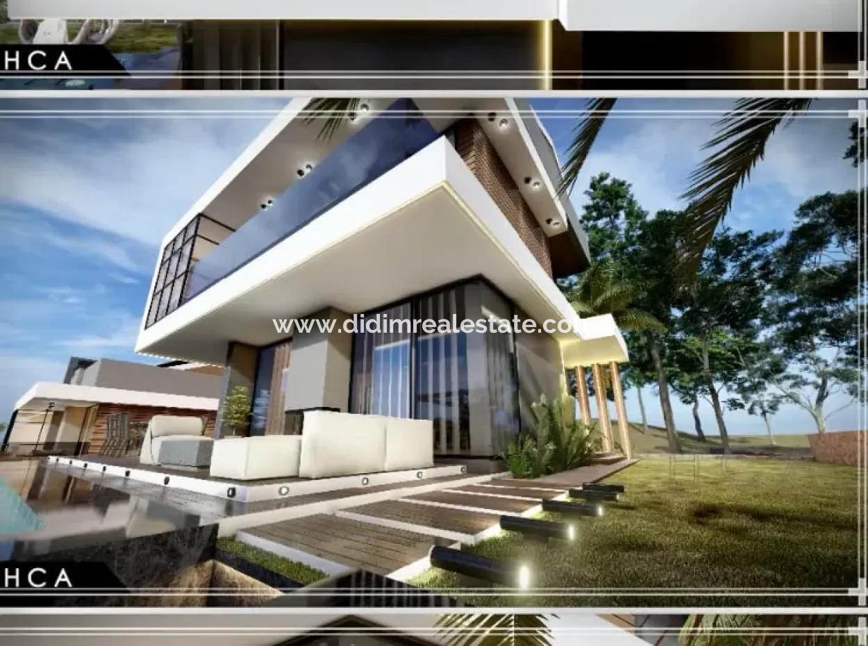 Marmaris Turunç Koyu İçerisinde  6 Villa Yapımına Uygun Satılık Deniz Manzaralı 3200M2 Arsa