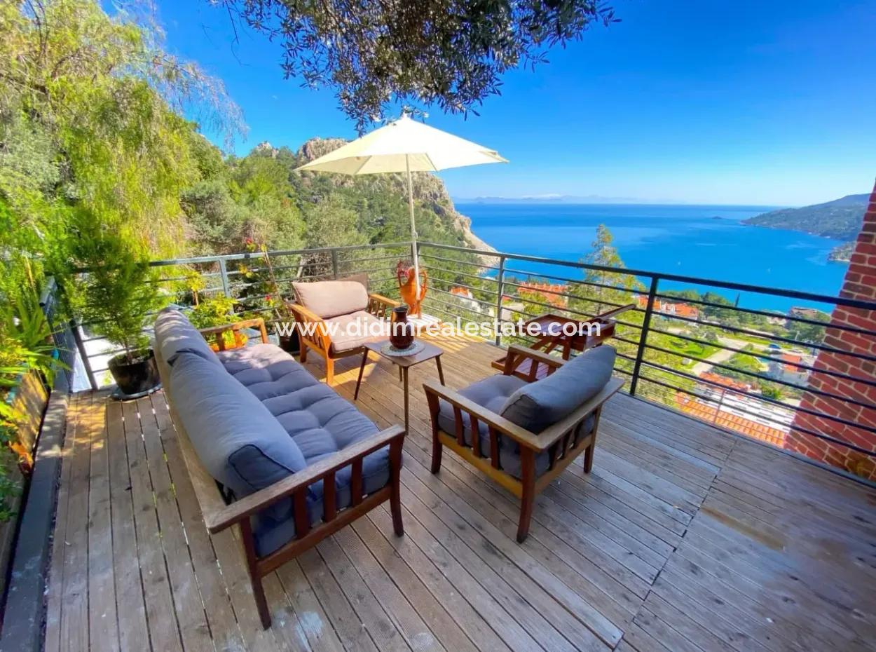 Emlakçıdan Marmaris Turunç Koyunda Deniz Manzaralı Satılık Butik Otel  Odalı